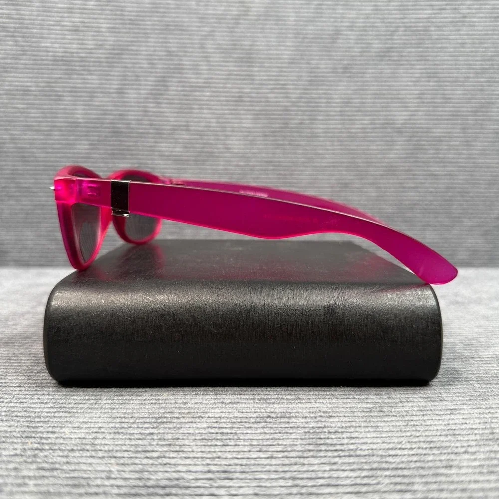 Zoo York Sunglasses Pink Translucent Frames Blue Mirrored Lens 20050-822650 Y2k